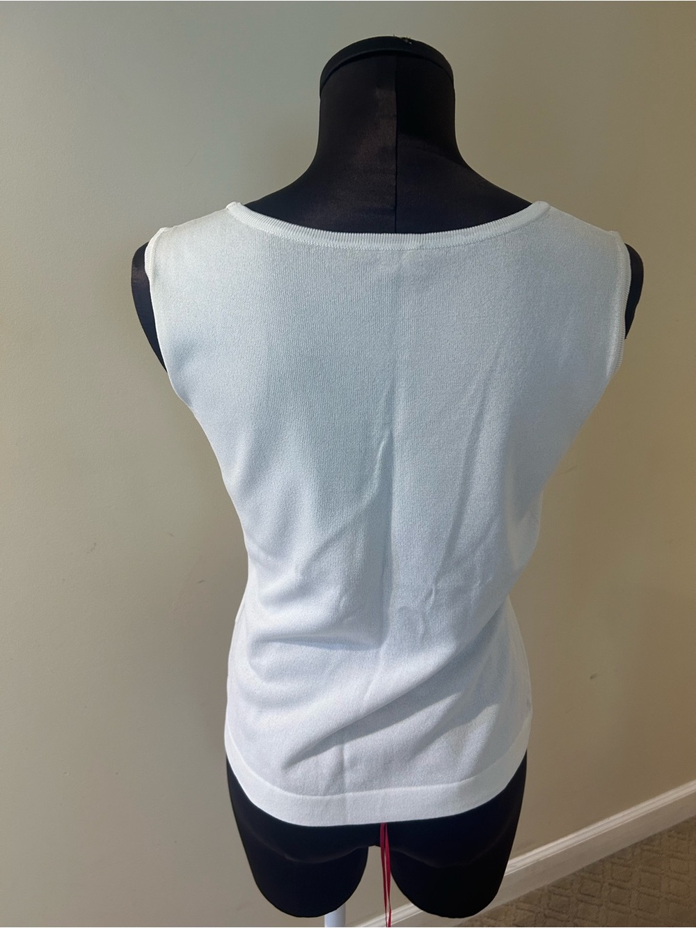 Escada White Scoop Neck Tank Top size 36 - Picture 4 of 11
